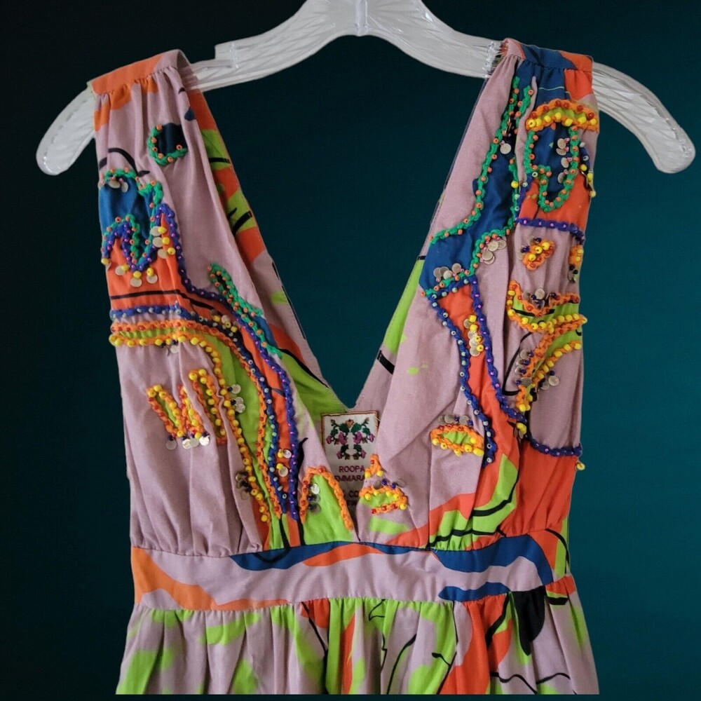Anthropologie Roompa PERMARAJUA‎ Nenma Dress Midi MEDIUM NWT - Picture 2 of 9